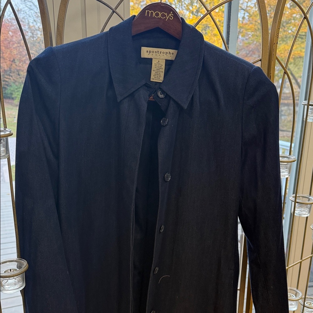 Apostrophe Women's Dark Blue Pea Coat